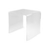 Clear Transparent Acrylic Perspex Plastic Side Table Living Room End Table Hygienic Easy Clean