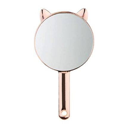 TJLSS Handheld Makeup Vanity With Handle Hand Salon Compact Mirrors Cosmetic Women