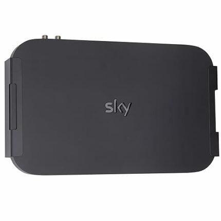 DYNAS Sky Q 2TB Wall Mount Bracket - Fits Main SkyQ 2TB (32B1 Model ONLY) Cable Box - 3 Min Install - Zero Remote or WiFi Signal Loss - Keeps Box