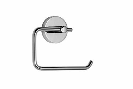 Croydex QM411141 Flexi-Fix Pendle Toilet Roll Holder, Chrome, Metal, 160 x 135 x 42mm