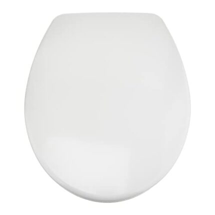 Amazon Basics Heavy-Duty Soft-Close and Quick-Release Urea Toilet Seat, Universal Size