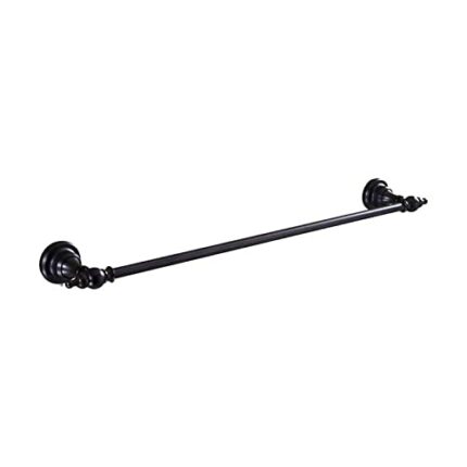 HIGOH Towel Rack Bathroom All Copper Towel Bar Wall-Mounted Towel Rail Racks Hanger Hanging Bar Bathroom Single Pole Towel Rack 50Cm Bathroom Acc