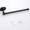 Black Short Towel Bar Brass Roll Holder Towel Rack Bronze Kitchen Wall-Mounted Hardware Pendant Towel Shelf for Bathroom Kitchen Toilet