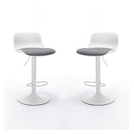 LEIGE Bar Stools Set Of 2 For Kitchen Counter Adjustable Counter Height, Tall Barstools Kitchen Island Stools
