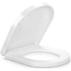 Pipishell Toilet Seat, Soft Close Toilet Seats White with Quick Release for Easy Clean (UF)