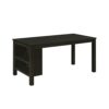 DINGZZ Kitchen 5 Piece Dining Table Farmhouse Wood W/2 Tier Storage Racks 4 Person Kitchen Set W/Upholstered Dining Chair