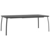 vidaXL 7 Piece Garden Dining Set Anthracite Steel