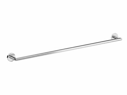 COSMIC - Single Bathroom Towel Rail | Chrome Finish | Easy Installation - Fixes with Screws | Dimensions 60 x 7.1 x 5 cm