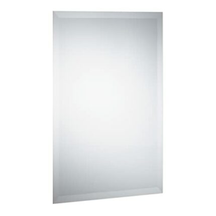 Relaxdays Mirror, Frameless, Wall Mounted, Bathroom, Hallway, Living Room, Dimensions: 40 x 60 cm