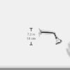 Aqualisa 235047 Hydramax Complete Fixed Head and Arm, Chrome, 90mm, Silver