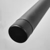AMARE Luxury Telescopic Towel Rail | Black Matt | Drilling or Gluing | Extendable Towel Holder | Stainless Steel | Towel Dispenser for Sink | 29-