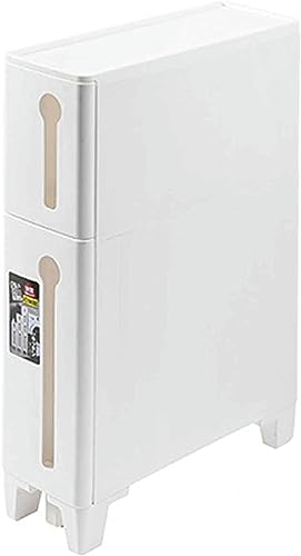 Bathroom Floor Cabinet 2/3/4 Drawer Home Organization Storage Container Tower Narrow Tall Slim Storage Tower Waterproof Toilet Paper Storage Cabi