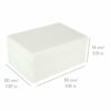 Creative Deco Large White Wooden Storage Box | 30 x 20 x 14 cm (+/-1 cm) | with Hinged Lid | Gift Box for Tool Dog Toy Shoes Clothes Kitchen Stor