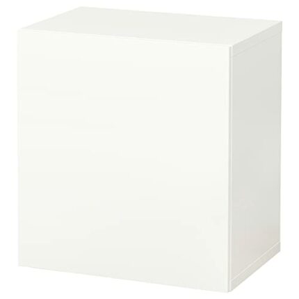 Ikea BESTÅ wall-mounted cabinet combination, 60x42x64 cm, white/Lappviken white
