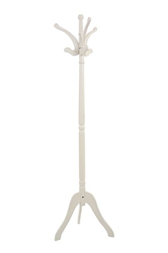 Premier Housewares Coat Stand, Wood, Cream, 68 x 68 x 182 cm