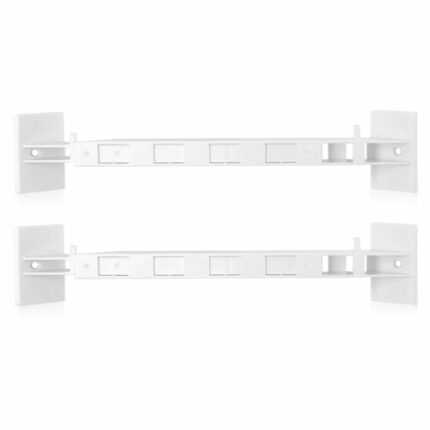 KINBOM 2 Sets Bathroom Corner Storage Bar, Plastic Stick on Shower Corner Storage Bar Adjustable RV Accessory Toiletry Storage for Most RV Camper