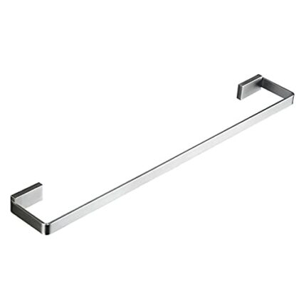 HIGOH Towel Rack Wall Mounted Tower Holder Single Towel Storage Rack Towel Bars,Towel Rod for Bathroom or Kitchen,Brushed Finish Bathroom Hardwar