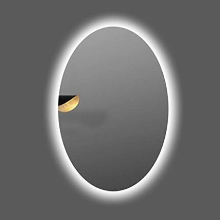 SkiPdr Led Bathroom Wallmounted Bathroom Bathroom Makeup Wall Hanging with Light, Bathroom Mirror Highdefinition Antifog Lightemitting Mirror, Aw