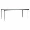 vidaXL Garden Dining Set 7 Piece, Table and Chairs for Patio, Outdoor Lounge Set for Dinner, Dinner Table Set, Modern Style, Poly Rattan and Stee