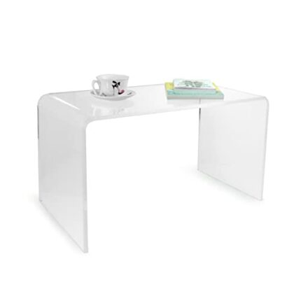Clear Acrylic Perspex Plastic Coffee Table Living Room Hygienic Easy Clean