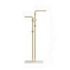WALNUT Coat and Hat Rack Floor To Floor Household Gold Hanger Bedroom Simple Storage Clothes Shelving Metal Shelf (Color : A, Size : Light Grey)