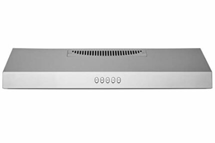 Hauslane | Chef Series PS16 30" Under Cabinet Range Hood, Stainless Steel | Contemporary Modern Design, Mechanic Button Control, Aluminum Filters
