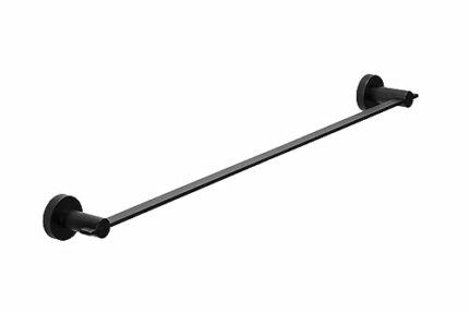 Croydex Metra Flexi-Fix Towel Rail, Matt Black