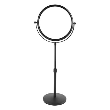 Nicesail Higher Taller Tabletop Makeup Mirror of 8 Inch, 5X Magnified Makeup Mirror Countertop Standing, Height Adjustable, Double Sided Mirror i