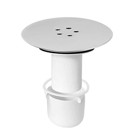 ZINGKING Shower Trap Cover Replacement, Shower Drain Cover, 90mm / 115mm Shower Plughole Cover,Shower Plug Cover Chrome Finish, High Flow Shower