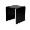 Black Acrylic Perspex Plastic Side Table Living Room End Table Hygienic Easy Clean