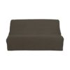 Soleil d 'Ocre Panama Clic Clac Sofa Bed Cover, Cotton 200 x 140 cm, grey, 190 x 204