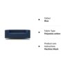 Super Thick Cotton Snug Fit Klippan Loveseat Cover 2 Seat Sofa Slipcover For Ikea Klippan Sofa (Cotton Blue)