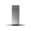 60cm Curved Glass Chimney Hood - Stainless Steel