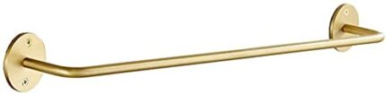 FVRTFT wall-mounted towel rack fixed rack antique gold finished single bathroom towel rack bathroom hotel kitchen dish cloth hand towel bar-60CM