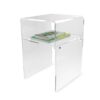 Clear Acrylic Perspex Plastic Side Table Living Room End Table Bedside Table Hygienic Easy Clean