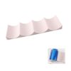 Wine Rack - European Style Plastic Wine Bottle Holder Stand Display Stacking Mat for Kitchen Fridge Countertops(Milky White)