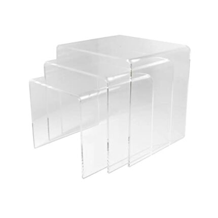 Acrylic Perspex Plastic Nest of Tables Living Room Table Hygienic Easy Clean