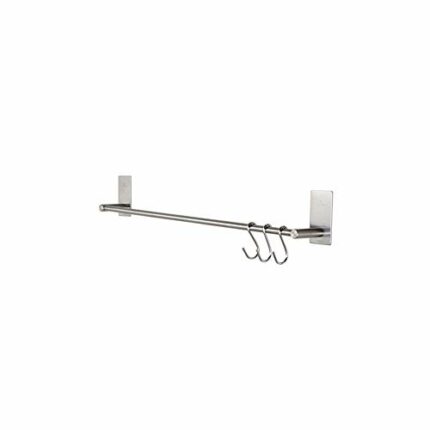 N/A Single Pole Towel Rack, Stainless Steel Bathroom Towel Rack, Punch-free Household Towel Rack