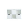 AC Design Furniture Shelf, Wood, White, 58 x 39 x 18 cm