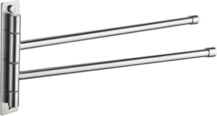 Towel Rack, Without Punching, Movable 108 ° Rotating Towel Bar, Bathroom Kitchen Towel Rack, Double Towel Bar for Bathroom