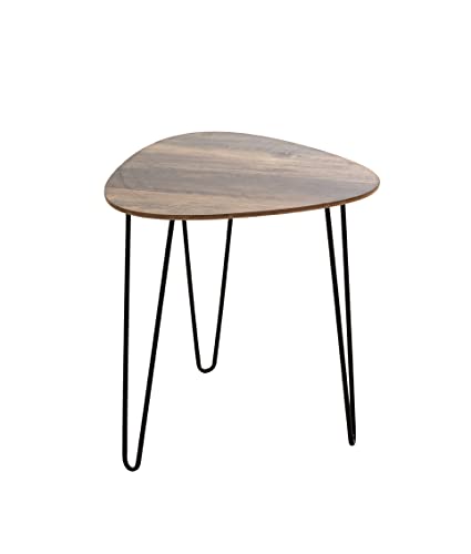 HAKU Möbel Side table, MDF, black oak, W 40 x D 40 x H 43 cm