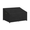VANSHEIM 2-Seater Deep Lounge Sofa Cover Garden Outdoor Furniture Sofa Protector Outdoor Sofa Covers Waterproof 2 Seater Outdoor Rattan Sofa Cove