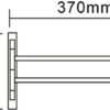 Towel Rack, Without Punching, Movable 108 ° Rotating Towel Bar, Bathroom Kitchen Towel Rack, Double Towel Bar for Bathroom
