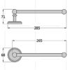 Towel Rack, Simple European Style Small Antique Copper Bathroom Rack, Single Pole Kitchen Bathroom Wall Mount, Retro Short Single Pole Rack