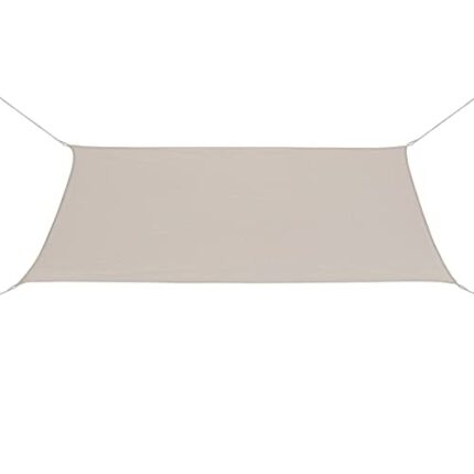 Coolaroo 11'10" x 8’ Rectangle Ready to Hang Shade Sail up to 90% UV Block for Outdoor Patio Garden