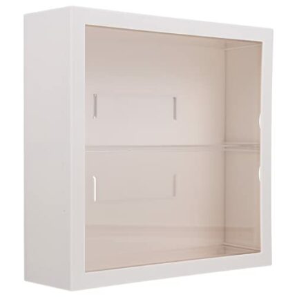 FOMIYES Wall Clear Holder Action Figure Display Case Wall Mounted Display Box Cabinet Collectibles Toy Doll Anime Model Shoe Organizer for Bathro