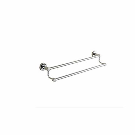 RSOCHS Double Towel Rack, Stainless Steel Towel Rack, Household Bathroom Towel Organizer