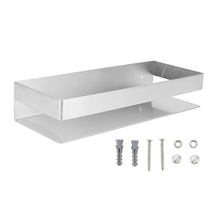Pilipane 30cm Stainless Steel Wall Mounted Bathroom Shower Shelves,Shower Shelf,Stainless Steel Shower Organizer,Sturdy Bathroom Shelves Fits Kit