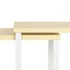 CADUKE Set of 2 Cabinet Kitchen Shelves Stackable Countertop Shelf and Expandable Wood Cabinet Organizer Shelves for Bathroom Study Room, Pale Ye