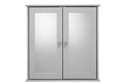 Croydex Medicine Cabinet, Grey, 580x560x130mm